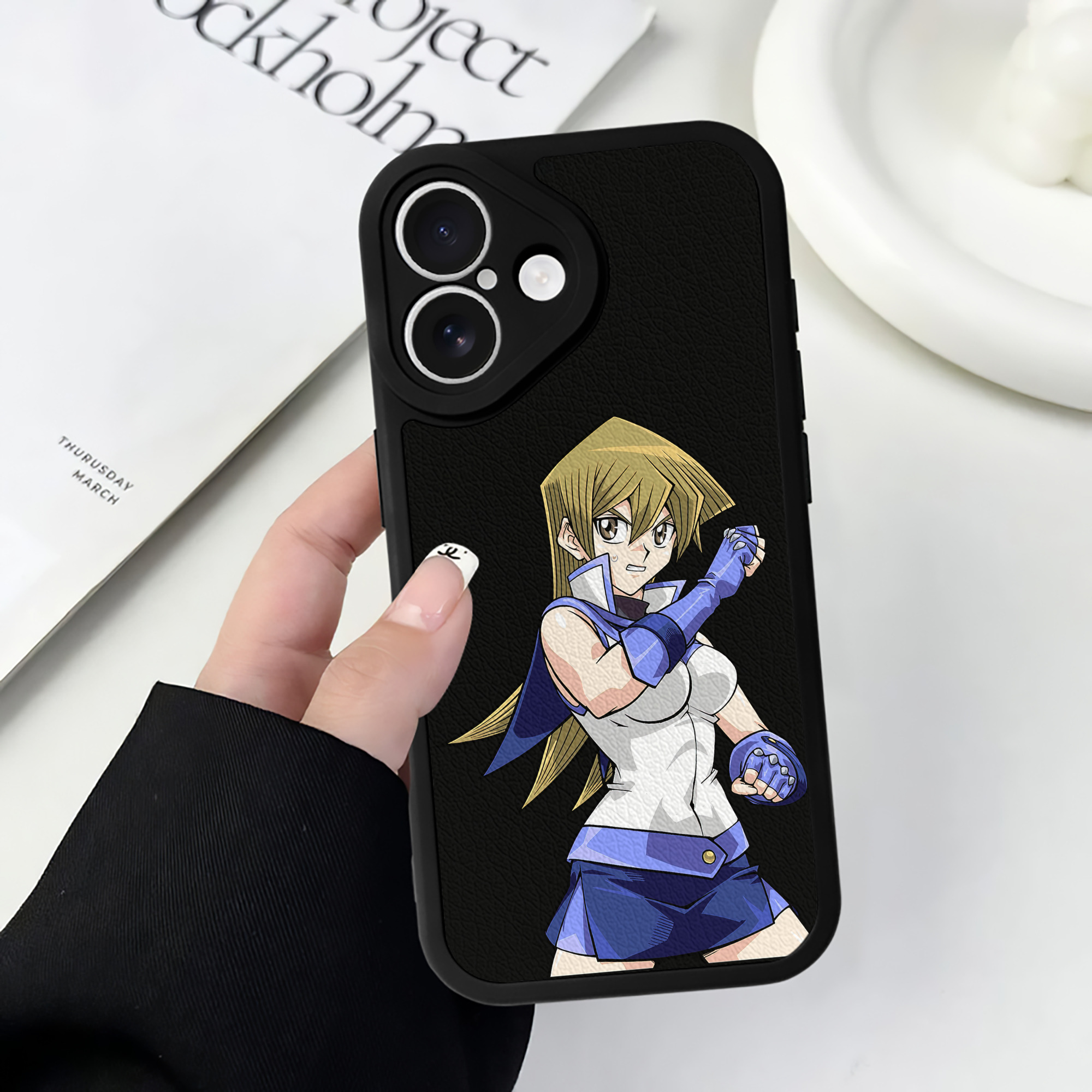 遊☆戯☆王 Yu-Gi-Oh! 【iPhone 16シリーズ対応】シリコンスマホケース（レザー調） 材質：シリコン